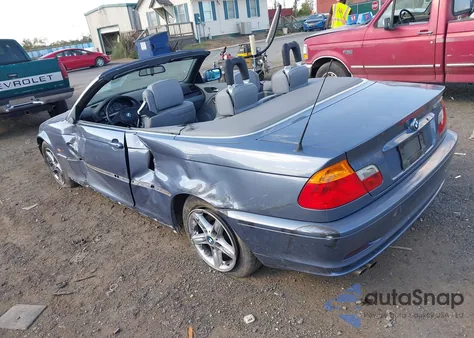 2002 BMW 325Ci из США, поврежденный, VIN WBABS33402JY43399